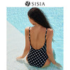 sisia泳衣女夏2023新款复古波点显瘦遮肚性感纯欲高颜值连体泳衣 商品缩略图0