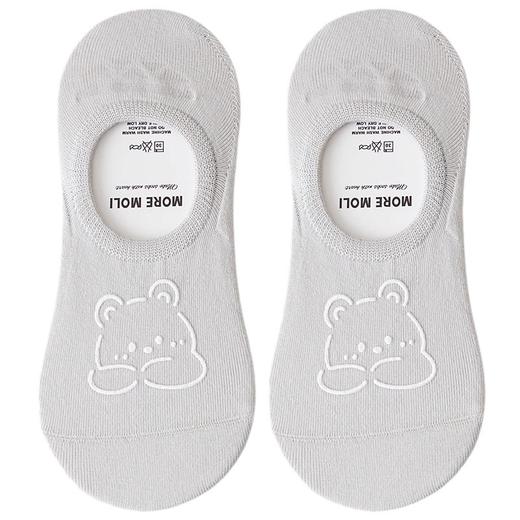 【6双装！纯棉工艺】精美小熊烫印，女船袜春夏季潮薄款，防滑浅口隐形短袜，不闷热不掉跟，轻松穿着自由活动。不易掉色，多种搭配任意穿，怎么穿都好看，时尚百搭必备！ 商品图8