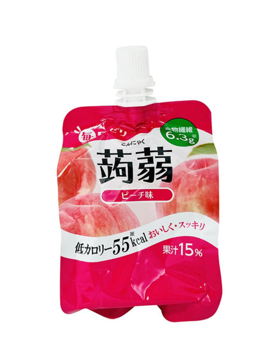 日本星本丁蒟蒻果冻桃子味150g 商品图1