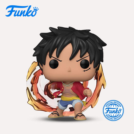 Funko POP! One Piece Red Hawk Luffy 日漫海贼王 路飞火拳枪限定款手办公仔摆件 商品图0