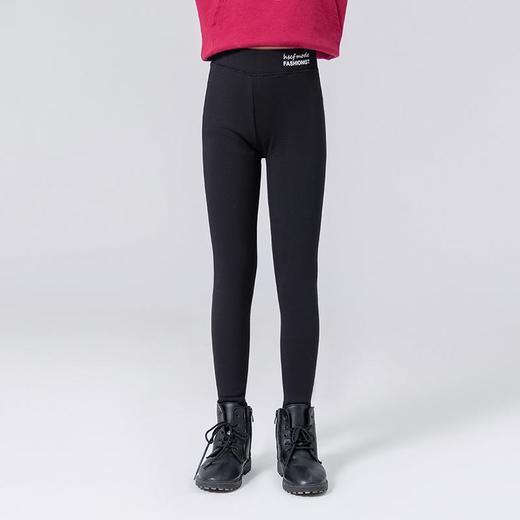 女童打底裤2023春季女大童纯棉打底裤字母印花加厚韩版打底长裤 商品图1