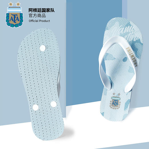 阿根廷国家队官方商品丨新款人字拖情侣夹脚海沙滩拖鞋梅西足球迷 商品图1