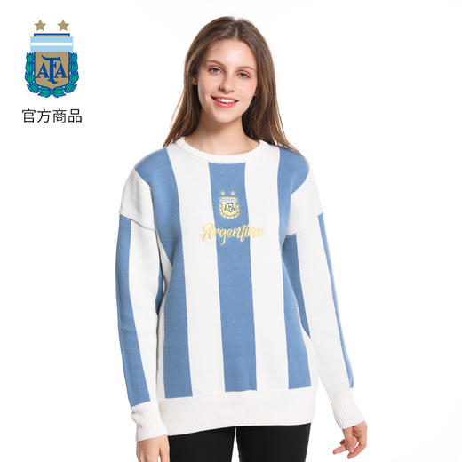 阿根廷国家队复古纪念毛衣保暖春秋休闲宽松经典运动打底秋季针织 商品图3