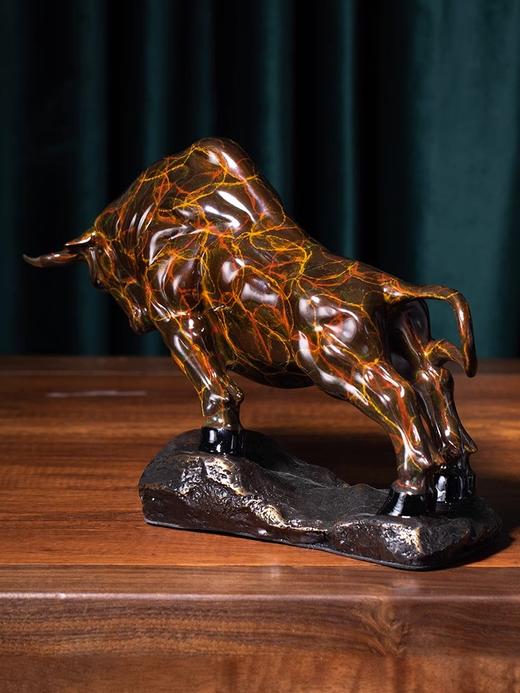 朱炳仁铜大展宏图客厅装饰牛摆件办公桌摆件铜工艺品送人艺术礼品 商品图2