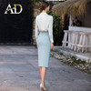 职场轻熟风两件套女秋季新款白色设计感长袖衬衫工衣包臀西装裙 商品缩略图5