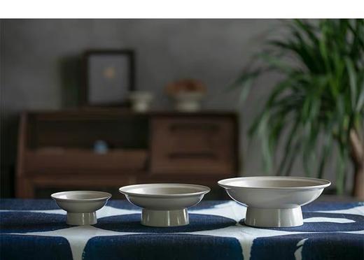 天野·高脚盘 草木灰草木灰釉 商品图2