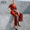 IWY/铁锈红西装夏装时尚两件套炸街奢华大牌职业套装女高级感232019C1P6 商品缩略图2