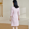 米思阳2025秋季新款温柔气质小香风连衣裙粉色修身显瘦中长裙2076 商品缩略图2