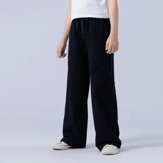 女童裤子2023夏款阔腿裤大童青少年女纯棉休闲裤 商品图0