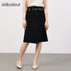 oldcolour欧珂女商场同款高腰包臀显瘦开叉a字裙女O34063402 商品缩略图1