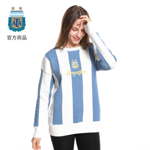 阿根廷国家队复古纪念毛衣保暖春秋休闲宽松经典运动打底秋季针织 商品图4