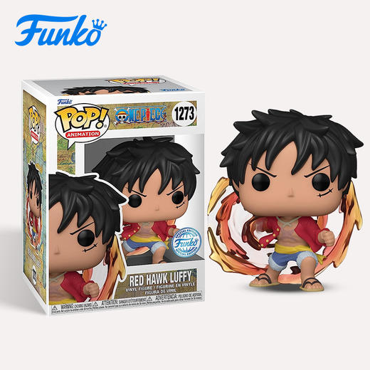 Funko POP! One Piece Red Hawk Luffy 日漫海贼王 路飞火拳枪限定款手办公仔摆件 商品图2