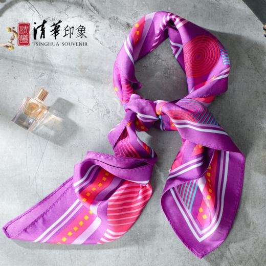 清华文创经典款大方丝巾 商品图1