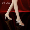 D:FUSE迪芙斯夏季新款钻扣一字带水晶拖鞋仙女鞋DF42110775 商品缩略图4