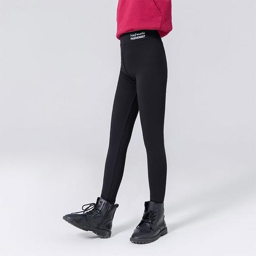 女童打底裤2023春季女大童纯棉打底裤字母印花加厚韩版打底长裤 商品图0