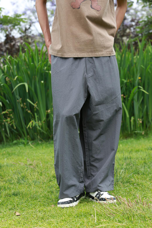 S325830918休闲复古拼接阔腿裤 商品图0