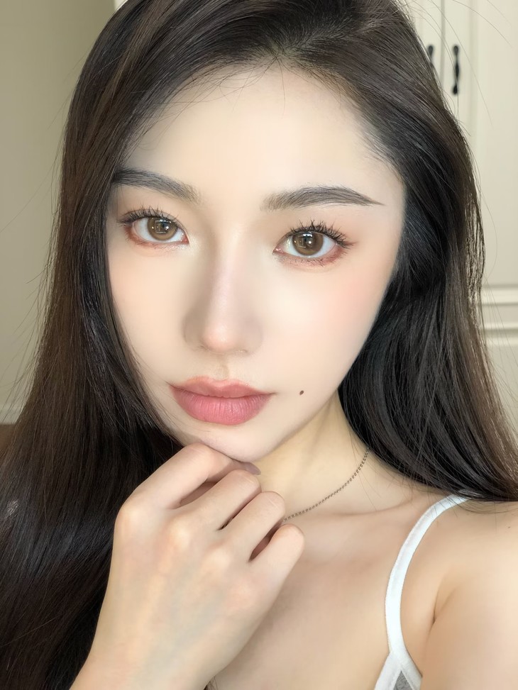 MIMIPARK美瞳 半年抛隐形眼镜 桃子酿 14.2mm 1副/2片 左右度数可不同 - VVCON美瞳商城