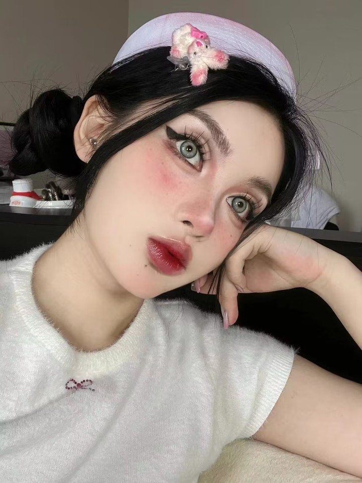 LUNARCON美瞳 年抛隐形眼镜 百达翡绿 14.5mm 1副/2片 左右度数可不同-VVCON美瞳商城15