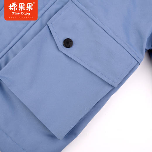棉果果秋季新品男童帅气抗风保暖夹棉风衣M312100323461 商品图3