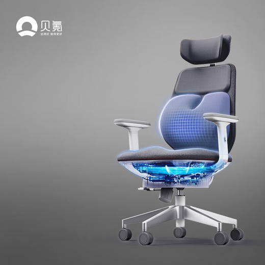 贝氪【随动腰靠】智能气动好腰椅 尊享版 商品图0