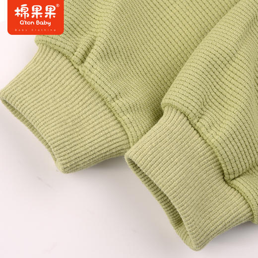 棉果果秋季新品男童华夫格帅气小绅士风休闲POLO衫套头卫衣M312180223480 商品图4