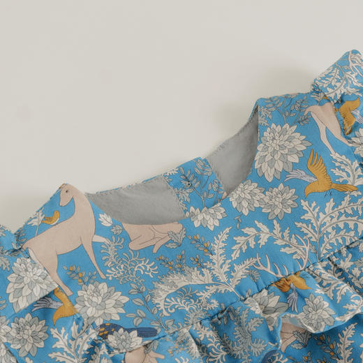 【马克珍妮 芦芙】秋装新款 女童林中小鹿纯棉连衣裙231532 商品图3