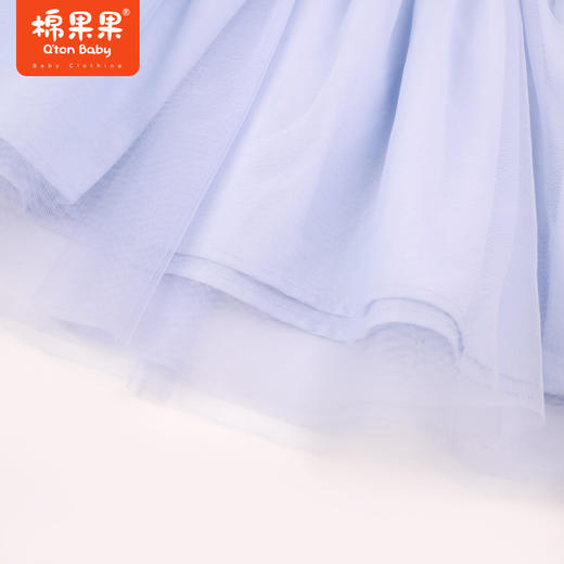 棉果果秋季新品女童气质包芯纱毛线棉线网纱棉线连衣裙M322700523419 商品图5