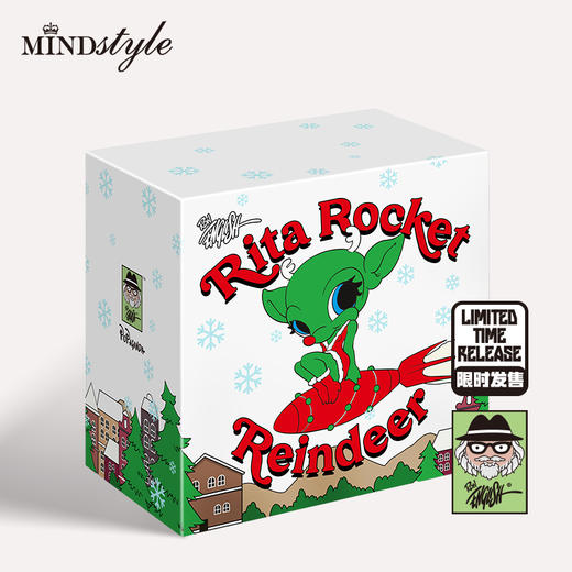 MINDstyle Ron English Rita Rocket Reindeer Original 丽塔火箭驯鹿艺术收藏手办摆件 2681 商品图2