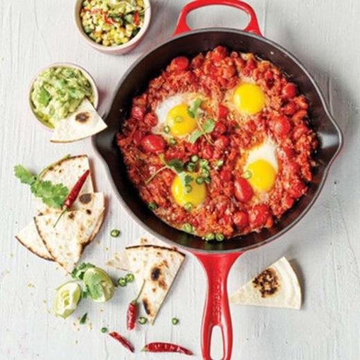 【5折清货】法国猎人进口珐琅铸铁锅平底煎烤锅28cm圆形烤锅电磁炉燃气炉通用 商品图7