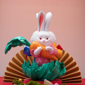 稀奇艺术 文那签名限量作品《兔三好》桌面艺术摆件原创创意礼品