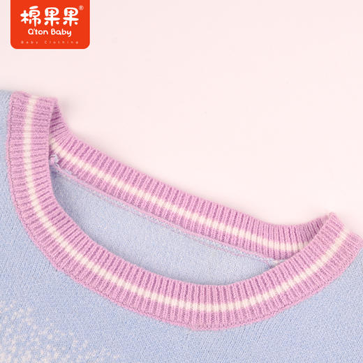 棉果果秋季新品女童包芯纱柔软有型渐变色棉线衫毛衣M322160523412 商品图3