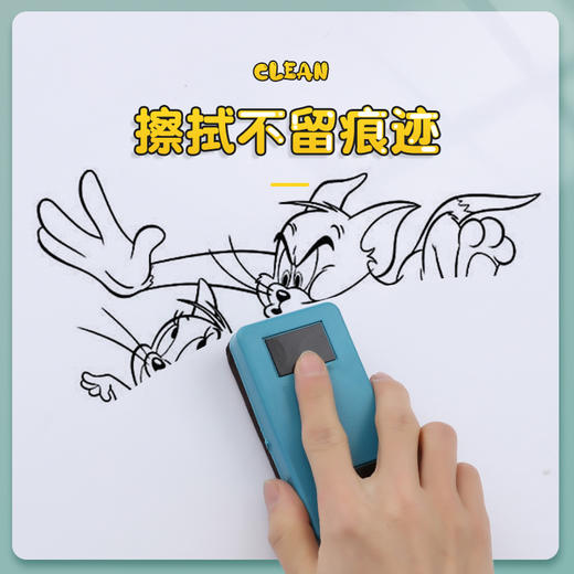 白板墙贴写字板儿童家用教学可擦办公塑料磁性软白板可移除不伤墙 商品图2