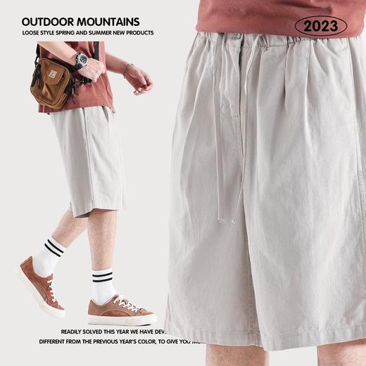 RS男装|2023夏季新款梭织日系工装短裤速干抽绳休闲百搭男士短裤 商品图3
