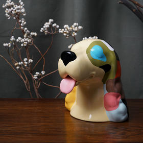 稀奇艺术向京陶瓷储蓄罐《梦幸福-旺旺》存钱罐新年生肖礼物