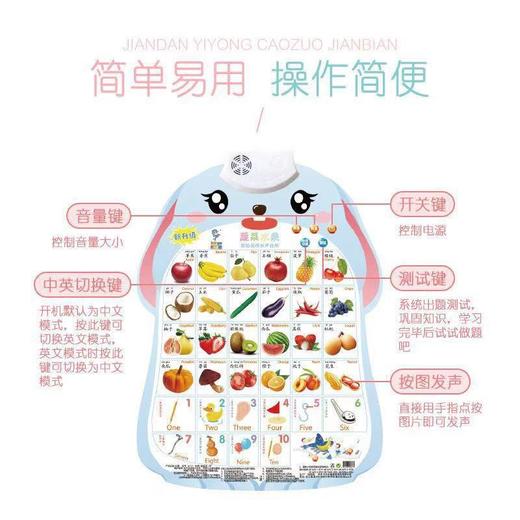 【29.9元/3张】乐乐鱼儿童早教挂图，寓教于乐，观图片认知音标、字母、动物、植物。启蒙认知，全面培养宝宝视力、思维、语言、听觉等多方面能力，初学拼音的好选择！sh 商品图2