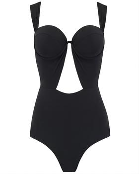 ARABELLA-The Bustier Bodysuit - Black