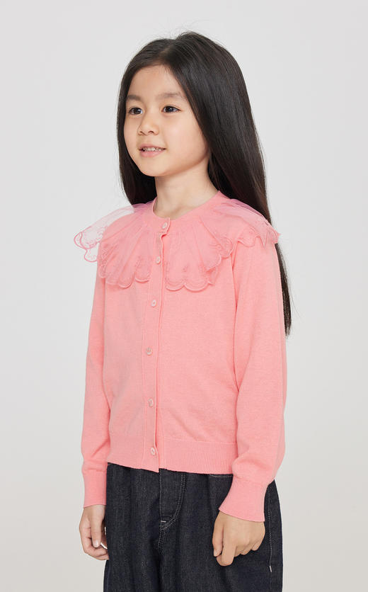 jnby  23年秋款  甜美混纺短款开襟毛衫  1N7313070 商品图3