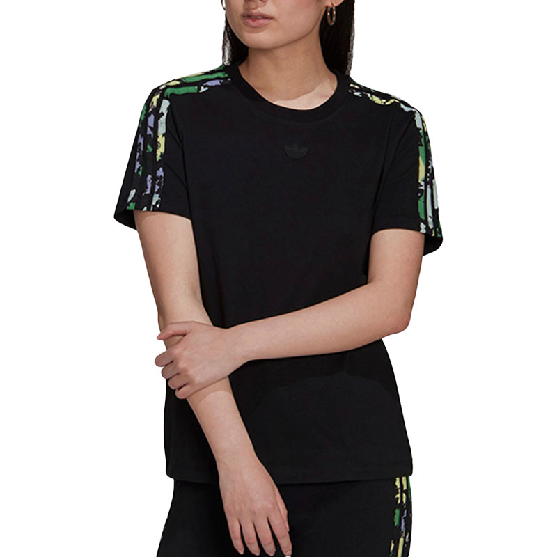 元旦超值抢购 （YY）adidas/阿迪达斯  三叶草夏季女子时尚休闲短袖 H15779