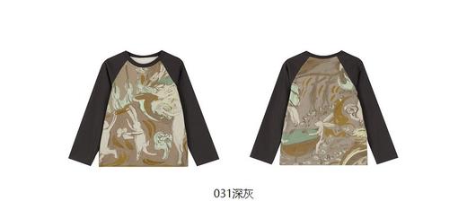 jnby  23年秋款  印花直筒长袖T恤 1N7112360 商品图4