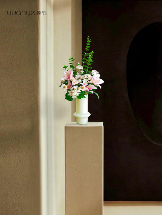 高档仿真花束花艺北欧奶油风花器摆件客厅电视柜餐桌酒店摆设假花 商品图9