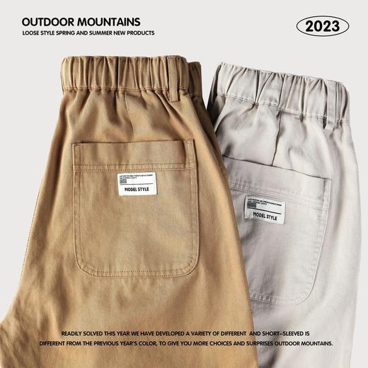 RS男装|日式复古工装男裤山系梭织休闲短裤直筒宽松潮牌男士短裤 商品图2