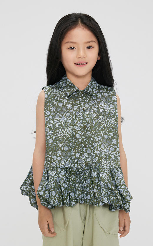 jnby  23年秋款  无袖翻领衬衣  1N7212210 商品图3