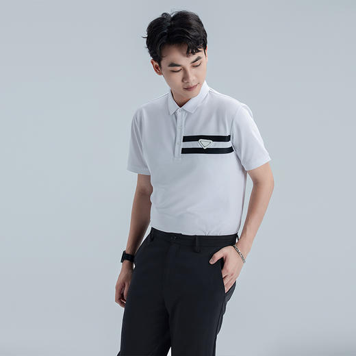 【秒杀专属】HX 夏季翻领短袖T恤Y102320304101/02POLO杉 商品图2