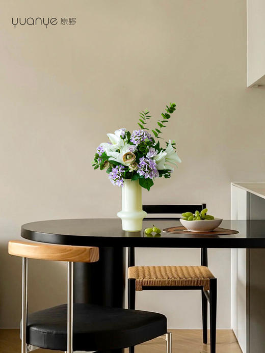 高档仿真花束花艺北欧奶油风花器摆件客厅电视柜餐桌酒店摆设假花 商品图7