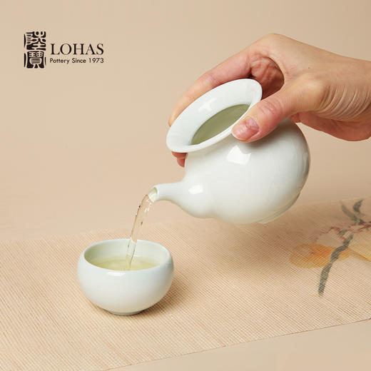 陆宝-镜清节趣茶组9件式 青瓷冰裂 商品图4