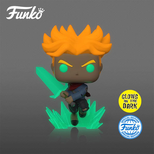 Funko POP!  Super Saiyan Trunks 日漫 龙珠超 超级赛亚特兰克斯与剑 夜光限定款公仔手办摆件 60245 商品图1