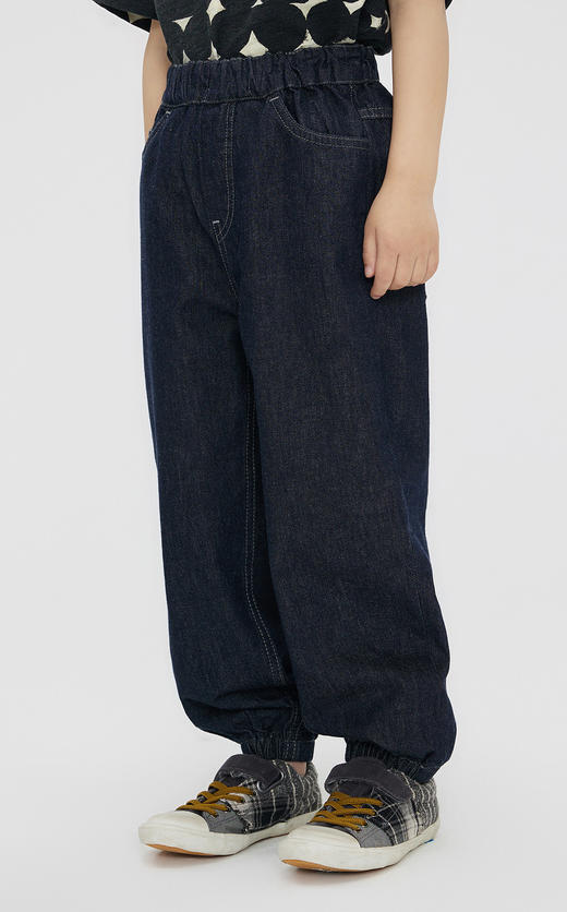 jnby  23年秋款  束脚宽松牛仔长裤 1N7G12730 商品图4