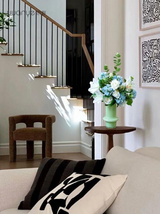 高档仿真花束花艺北欧奶油风花器摆件客厅电视柜餐桌酒店摆设假花 商品图2