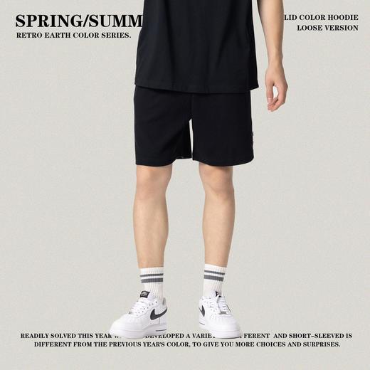 RS男装|2023夏季330克华夫格休闲撞色男士短裤高街潮牌百搭五分裤 商品图1