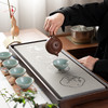 祥福-四君茶盘现代中式办公室乌金石家用茶台（62*23.5*4cm） 商品缩略图1